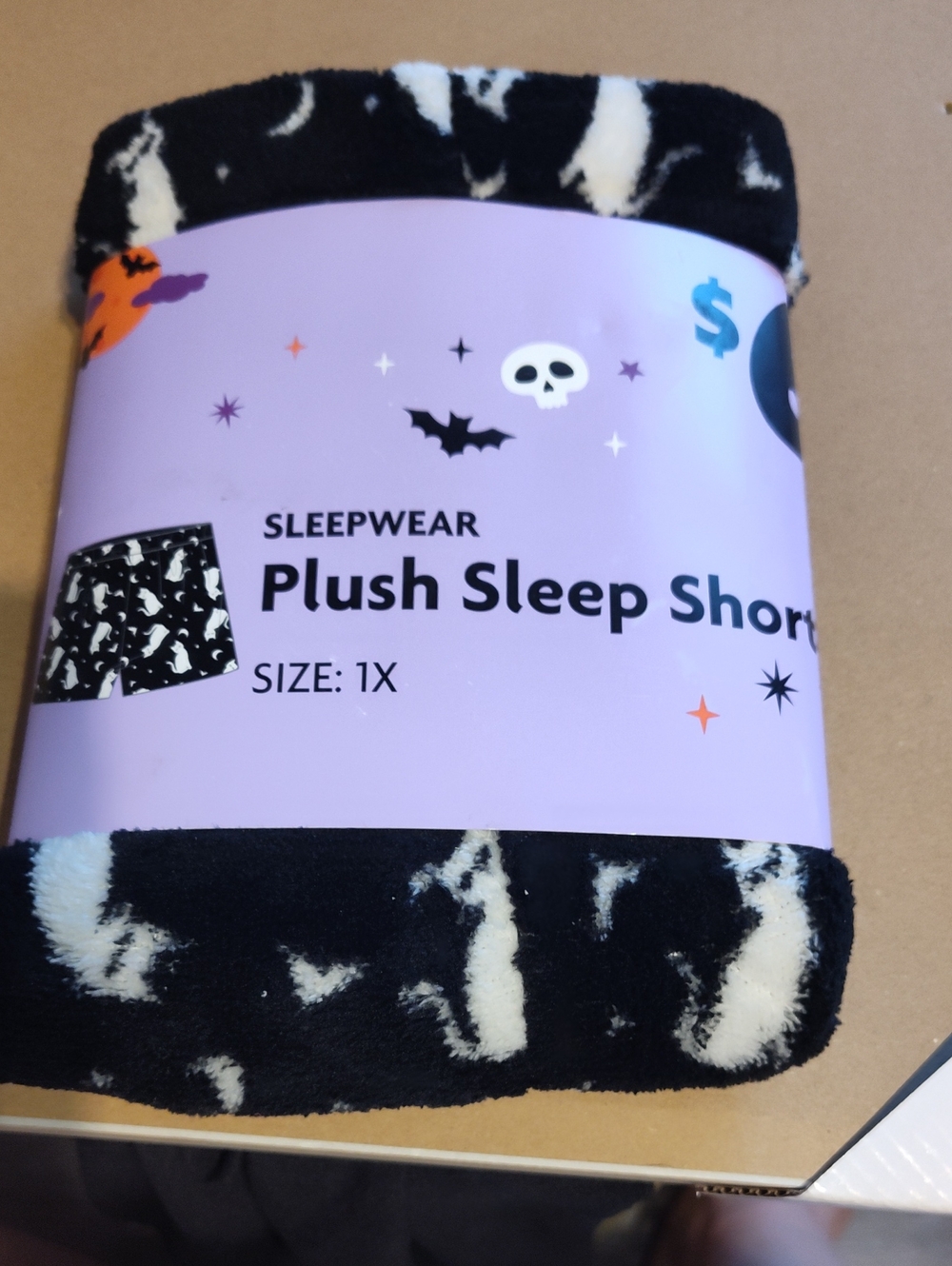 Plush Sleep Shorts - Black & White Pajama Shorts